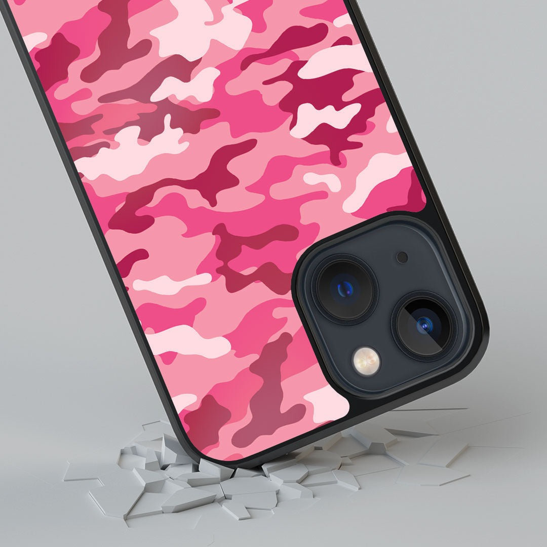 Camo iPhone 13 Mini Cover Pink - detail view | Macmerise