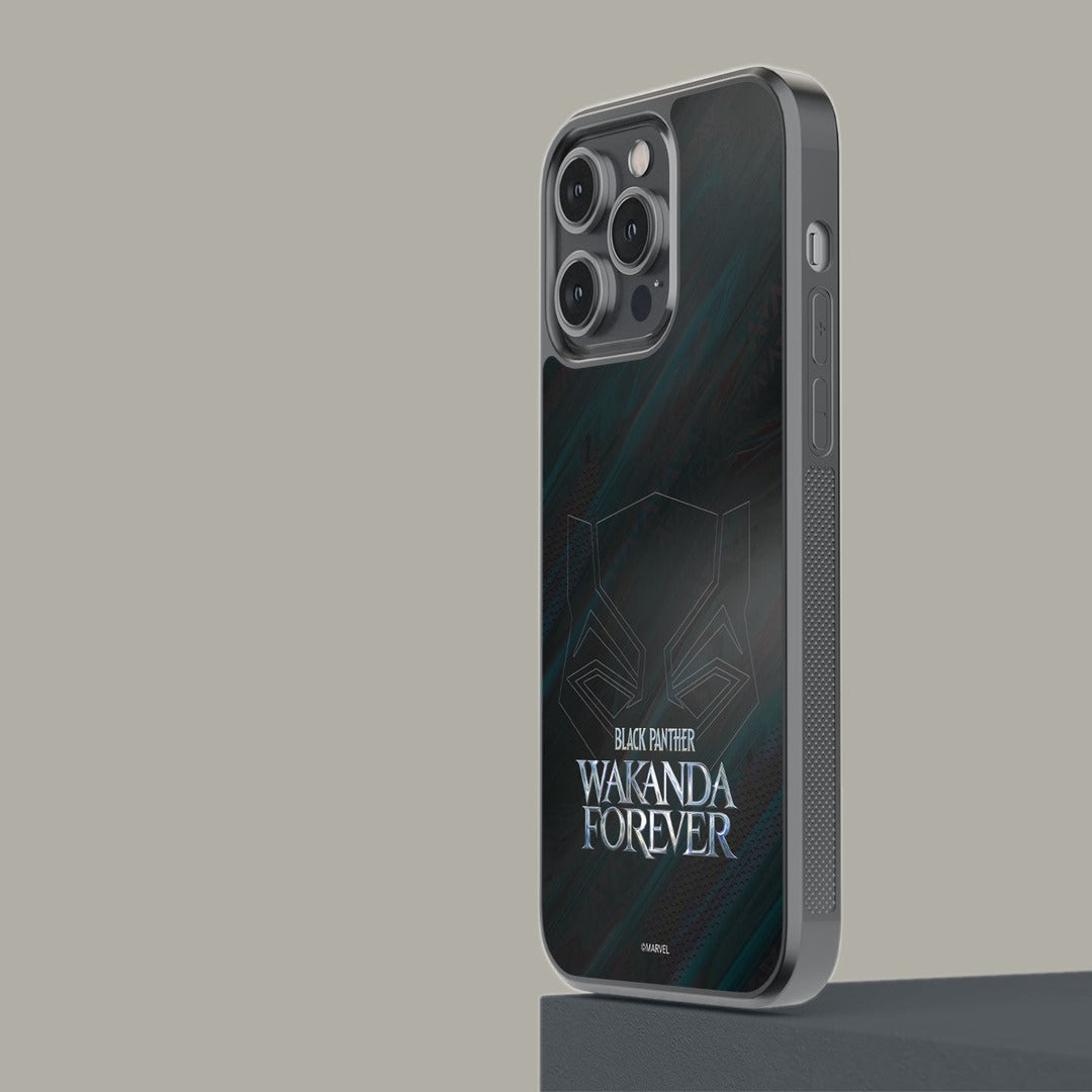 Wakanda Forever Logo Grey Glass iPhone Case for iPhone 14 Pro Max | Macmerise