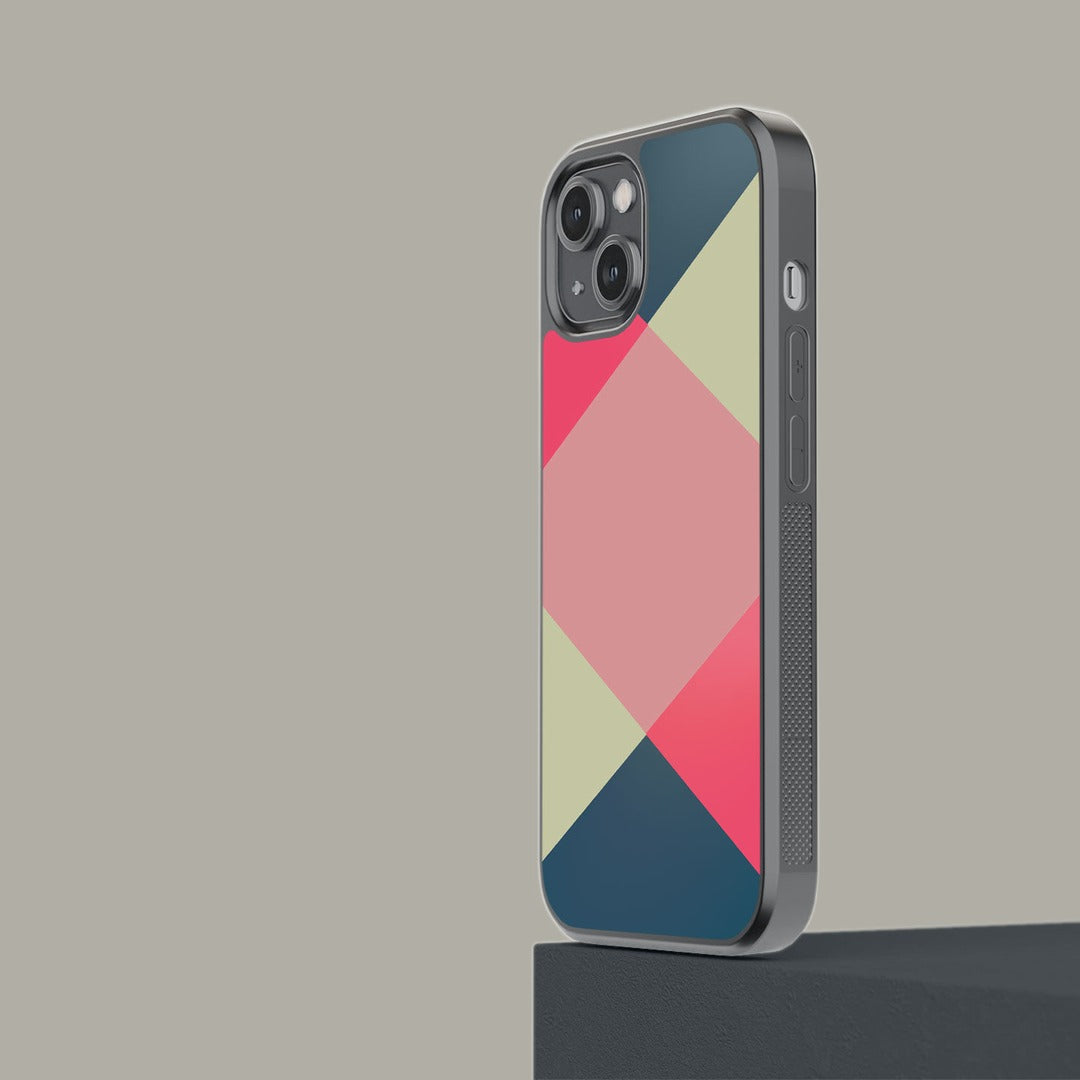 Criss Cross iPhone 14 Cover Teal - detail view | Macmerise
