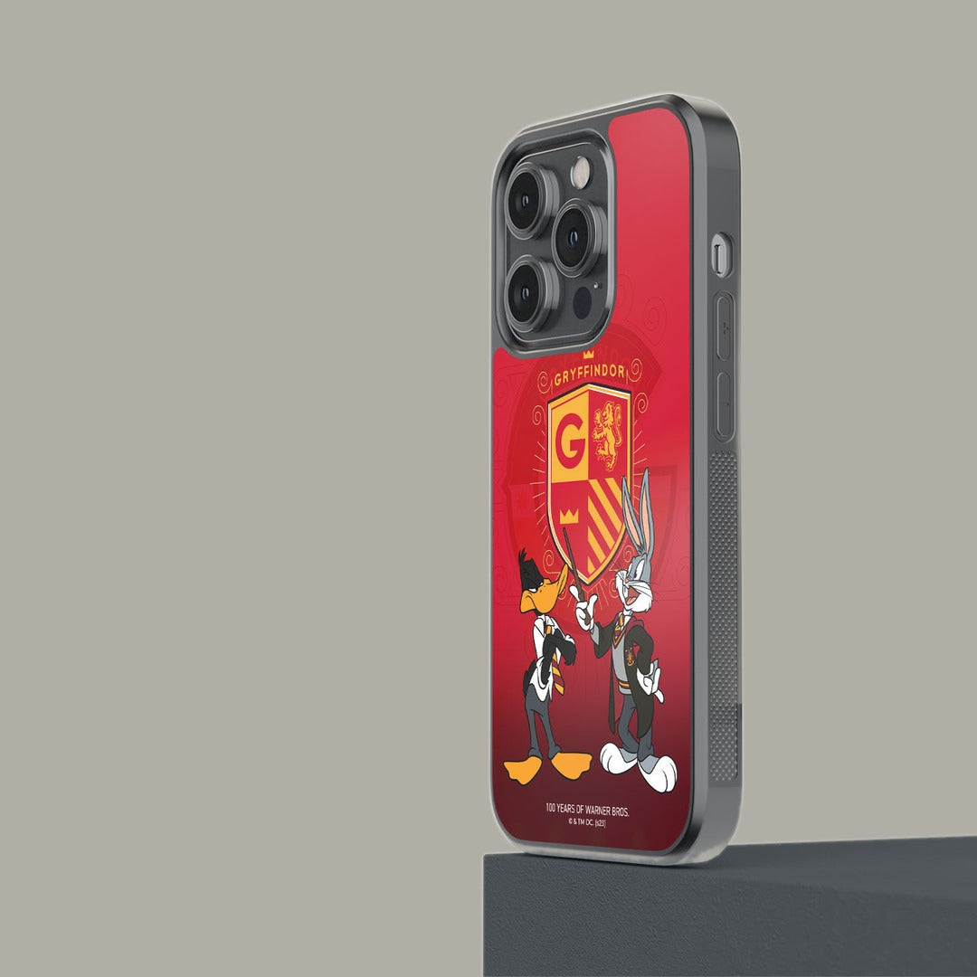 Looney Gryffindor Glass iPhone Case for iPhone 14 Pro | Macmerise