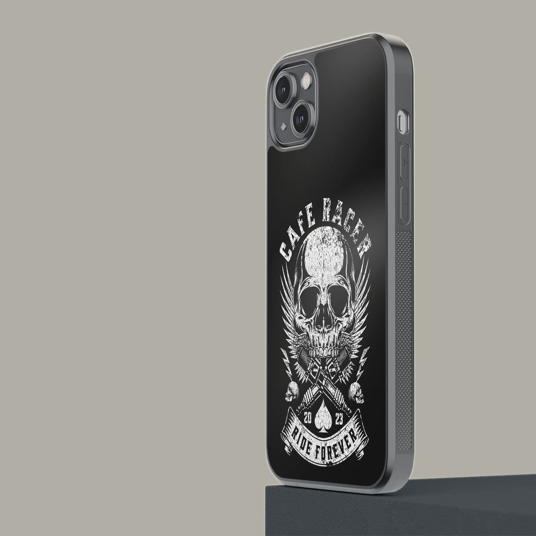 Skull Rider Glass iPhone Case for iPhone 14 Plus | Macmerise