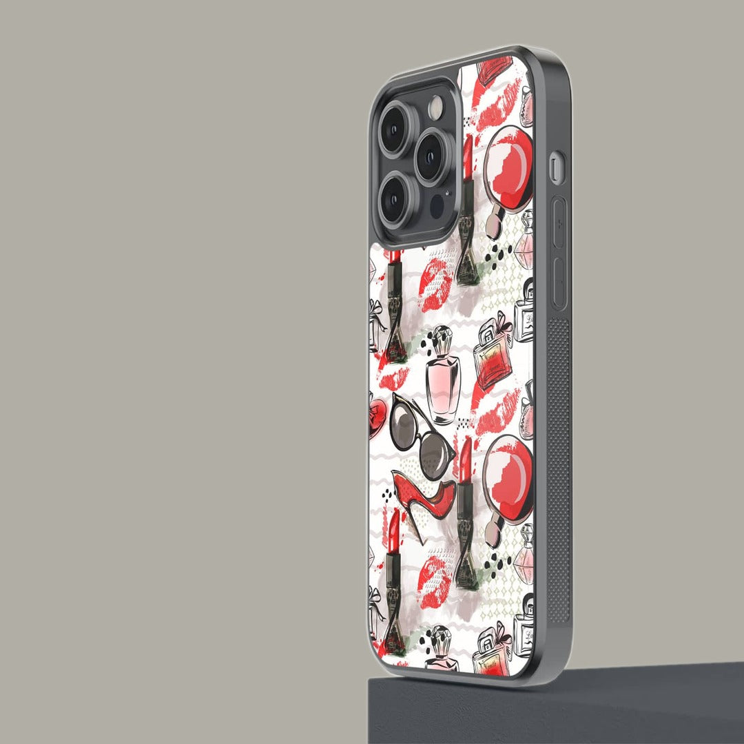 Fashionista Essentials Glass iPhone Case for iPhone 14 Pro Max | Macmerise