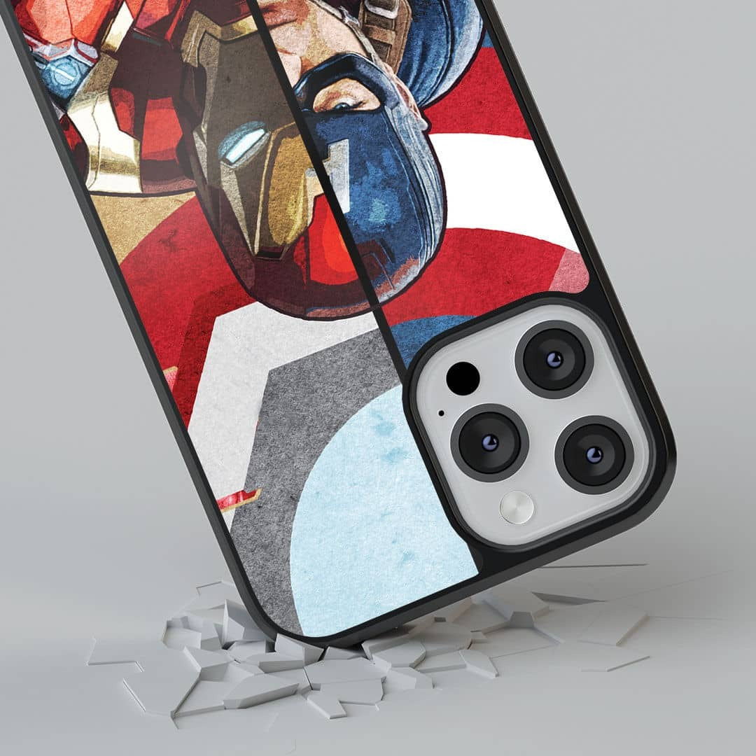 Man Vs Machine Glass iPhone Case for iPhone 13 Pro | Macmerise