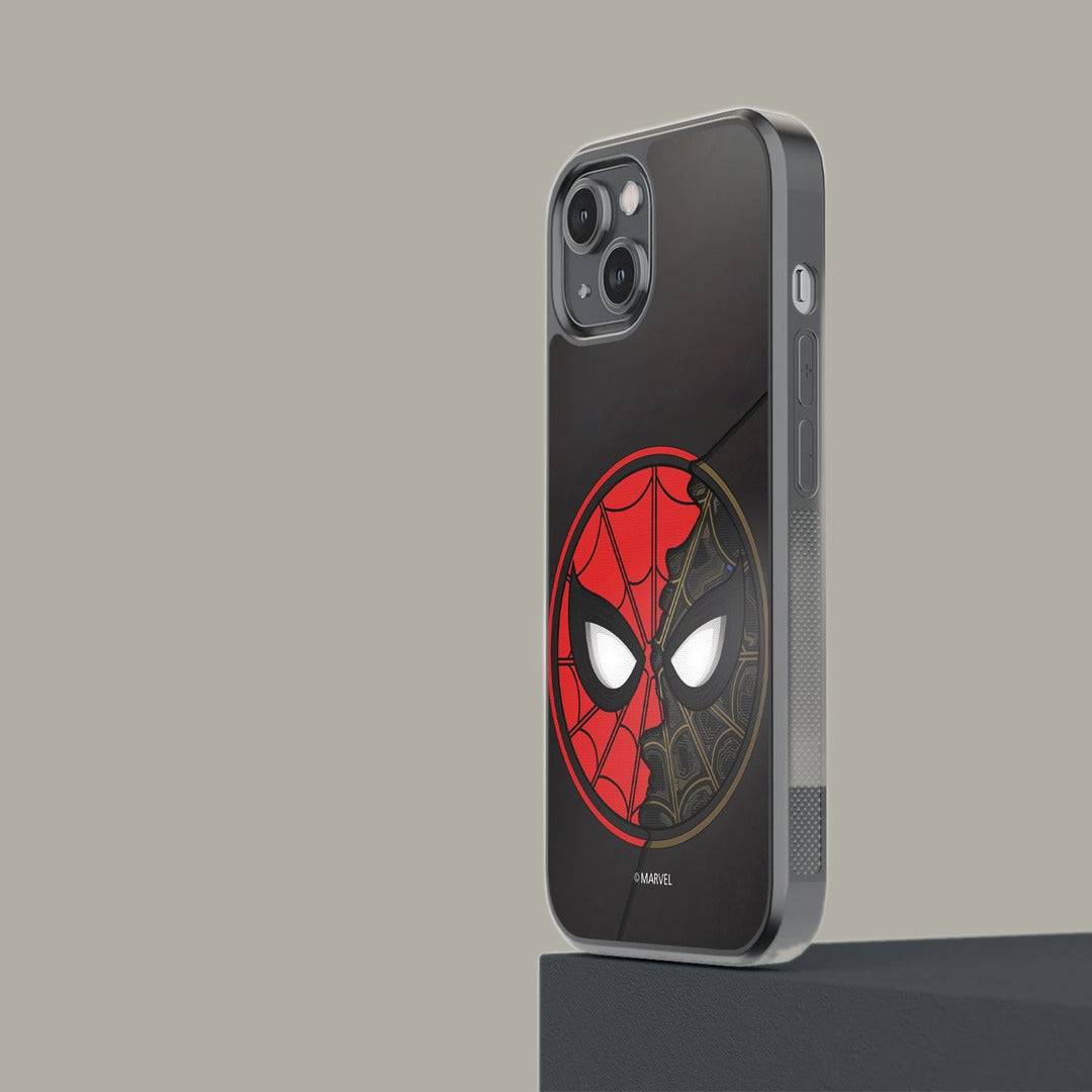 Two Face Spidey Glass iPhone Case for iPhone 14 | Macmerise