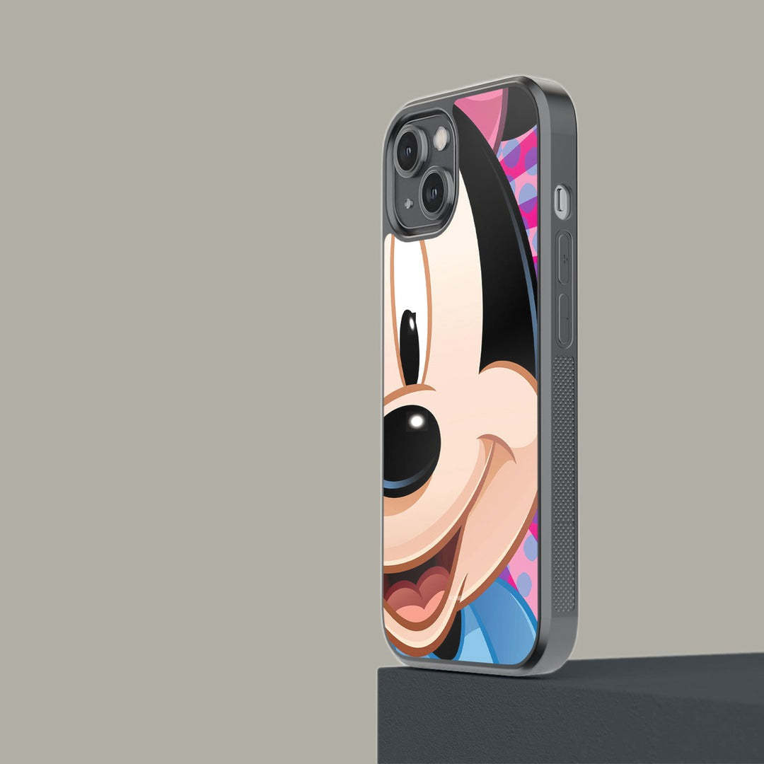 Zoom Up Minnie Glass iPhone Case for iPhone 14 | Macmerise