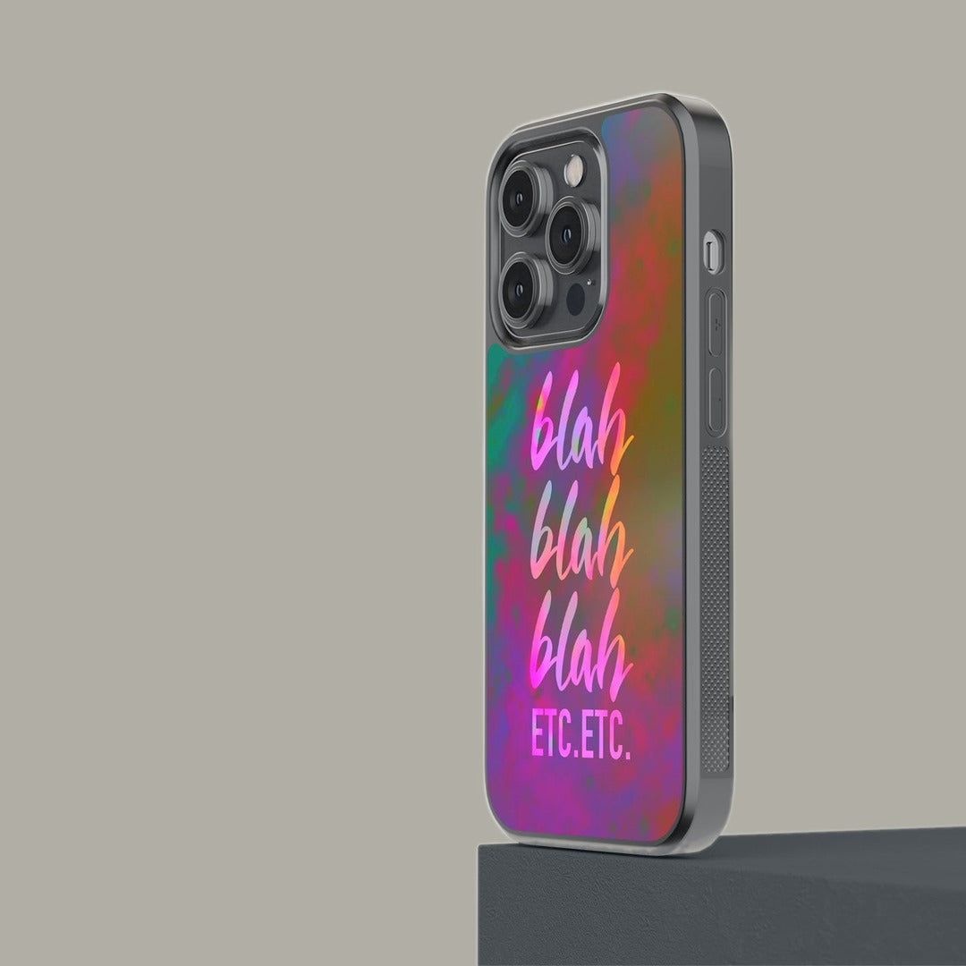 Blah Blah Glass iPhone Case for iPhone 14 Pro | Macmerise