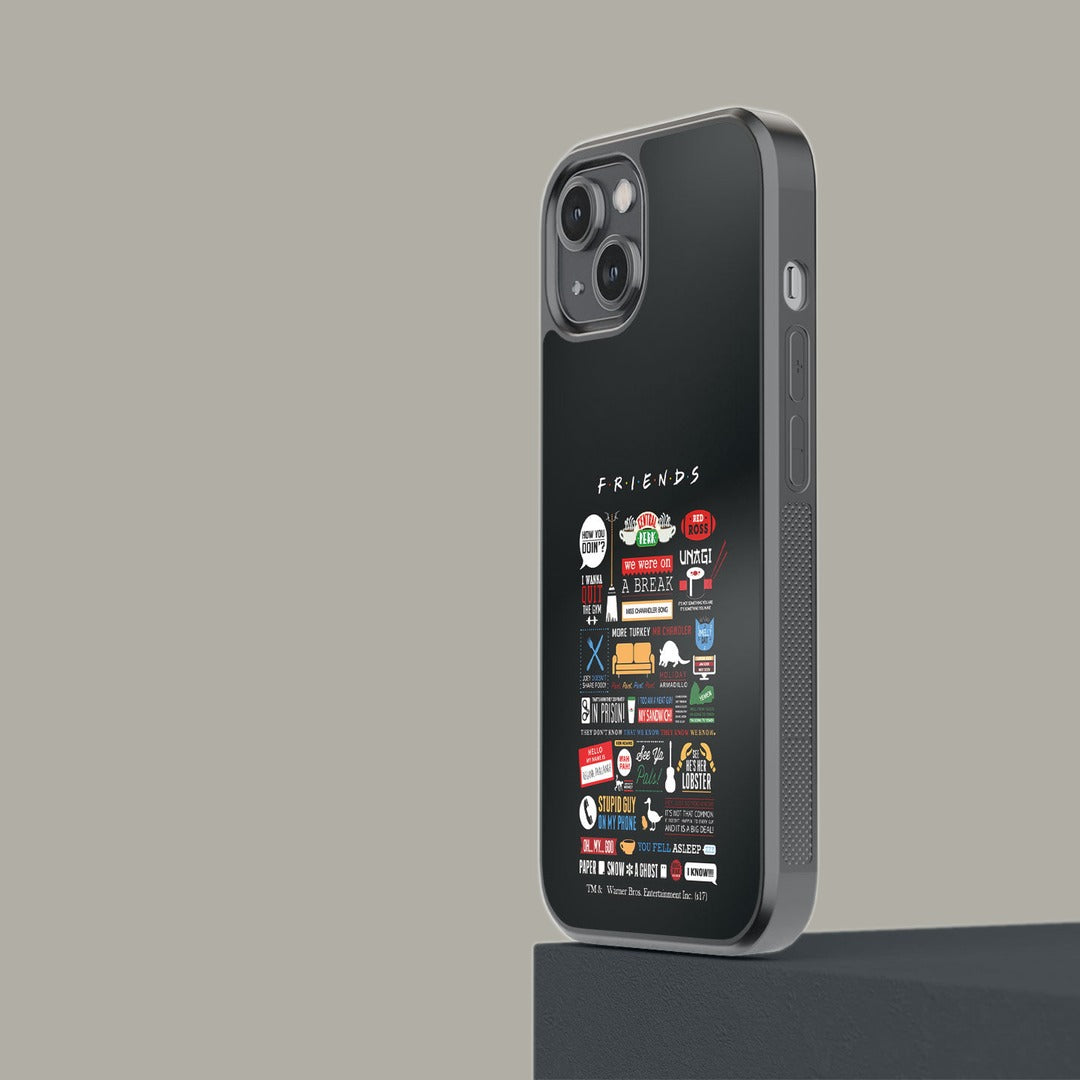 Friends Infographic Glass iPhone Case for iPhone 14 | Macmerise