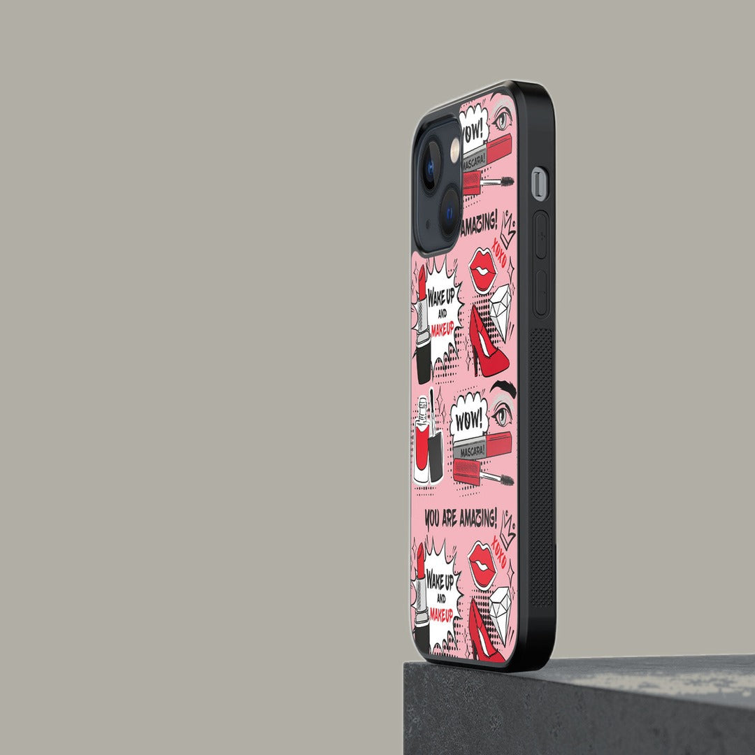 Wake Up and Makeup Glass iPhone Case for iPhone 13 | Macmerise