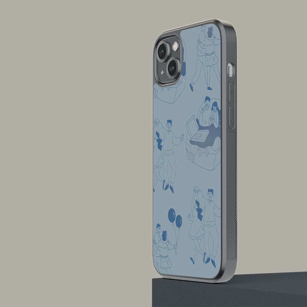 Love Tale Grey Glass iPhone Case for iPhone 14 Plus | Macmerise
