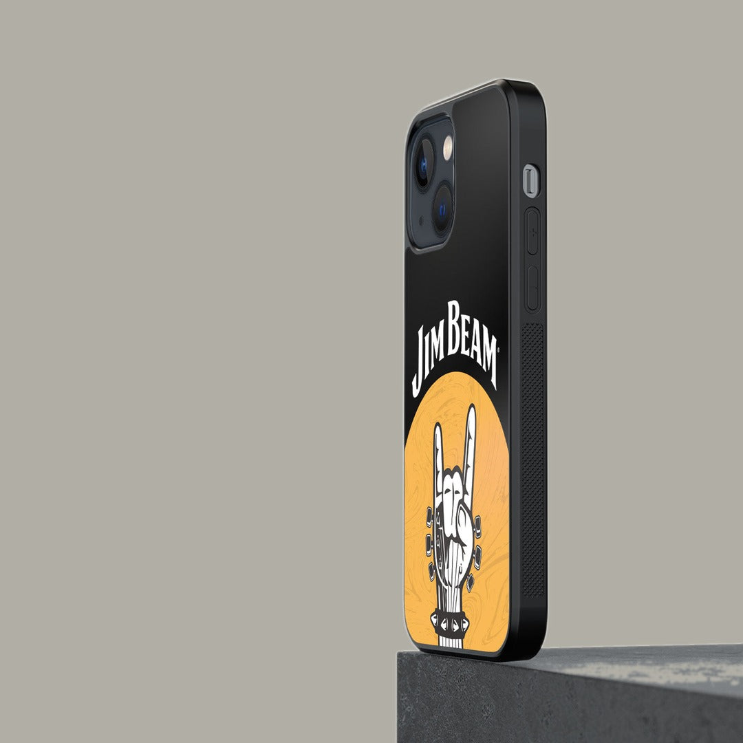Jim Beam Rock Swag Black Glass iPhone Case for iPhone 13 | Macmerise