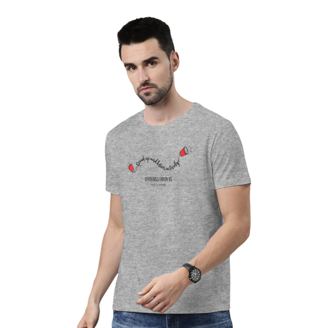 Speak Up and Listen Actively Unisex T-Shirt | Macmerise
