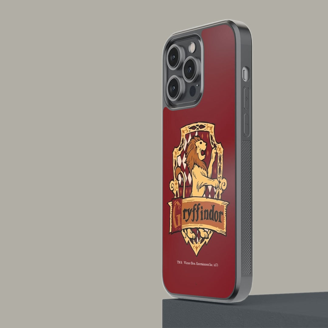 Crest Gryffindor Glass iPhone Case for iPhone 14 Pro Max | Macmerise