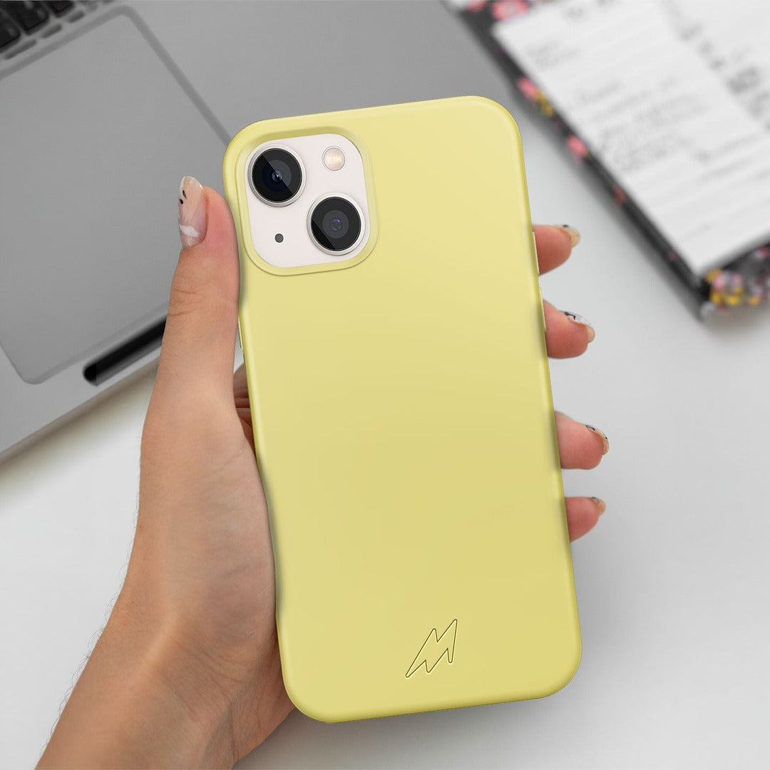 Basics iPhone 13 Mini Silicone Case Yellow | Macmerise