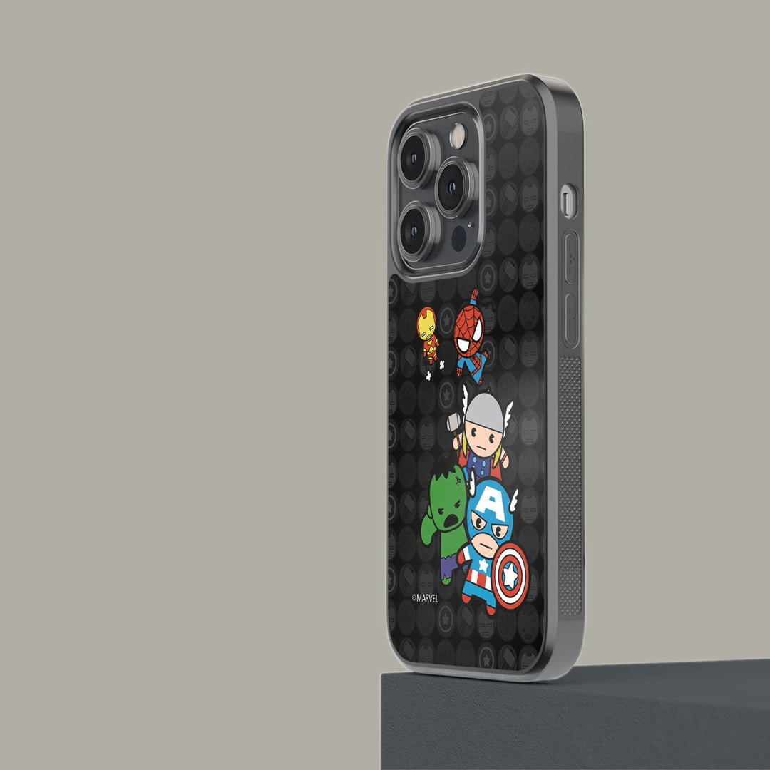 Kawaii Marvel Comics Glass iPhone Case for iPhone 14 Pro | Macmerise