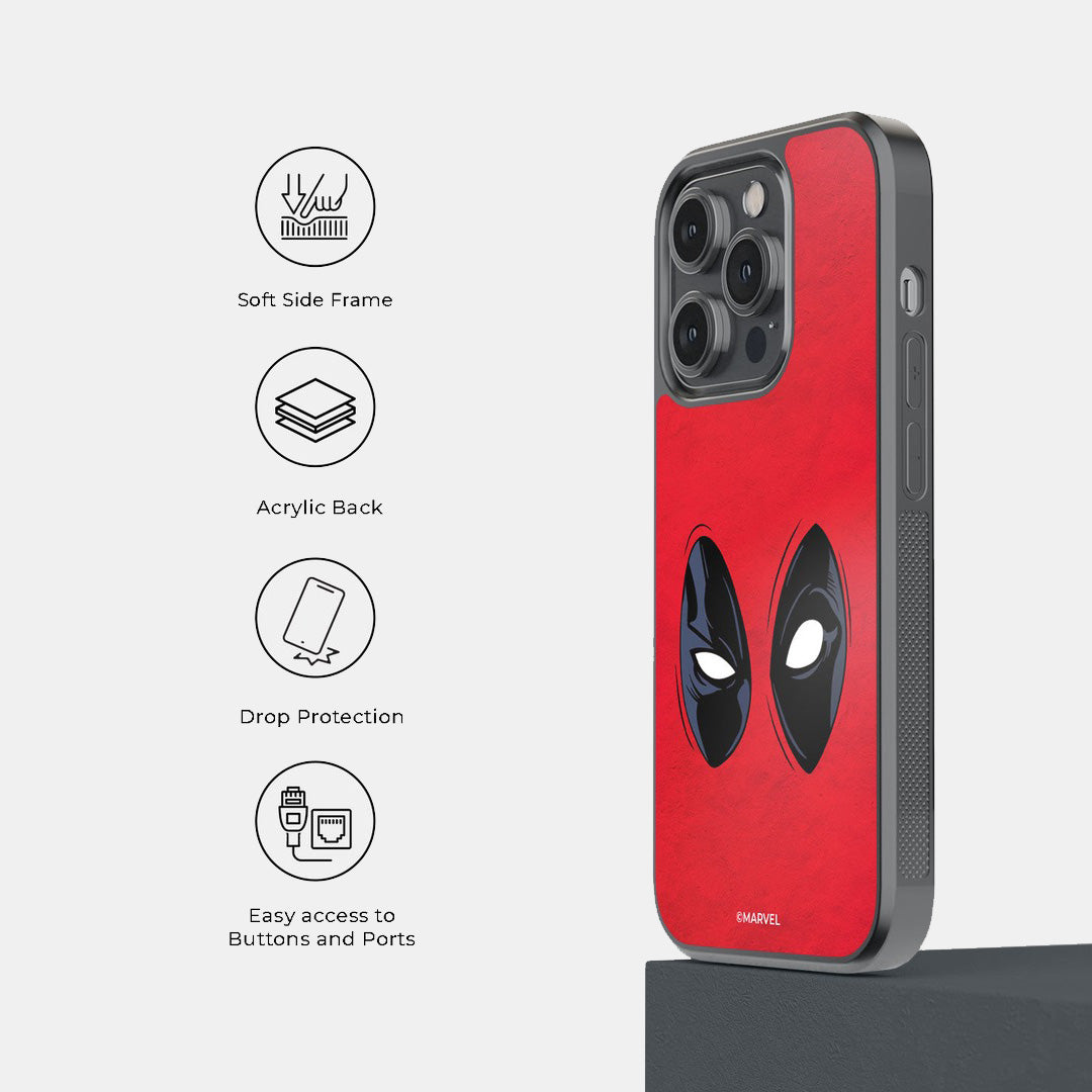 Deadpool Gaze Glass iPhone Case for iPhone 14 Pro | Macmerise