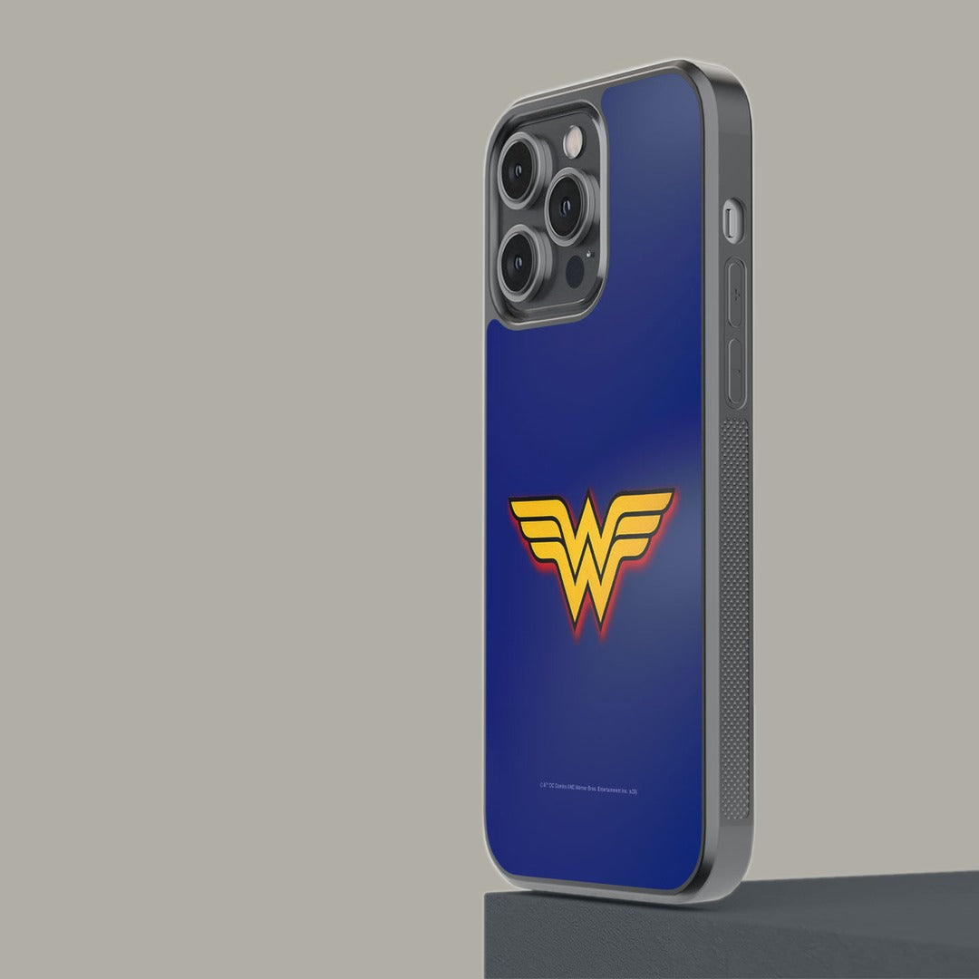 Logo Wonder Woman Glass iPhone Case for iPhone 14 Pro Max | Macmerise