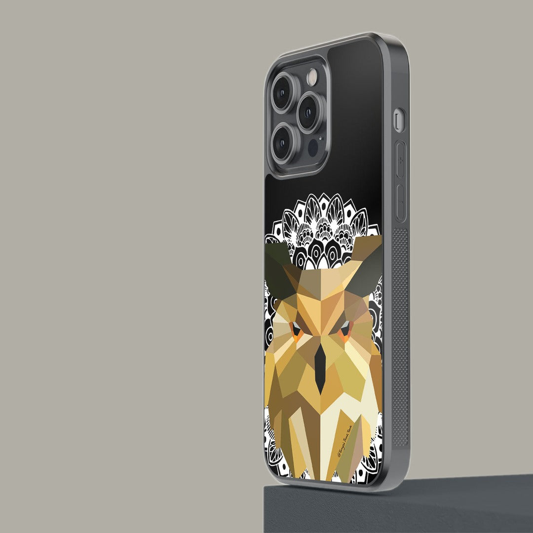 Owl Poly Glass iPhone Case for iPhone 14 Pro Max | Macmerise