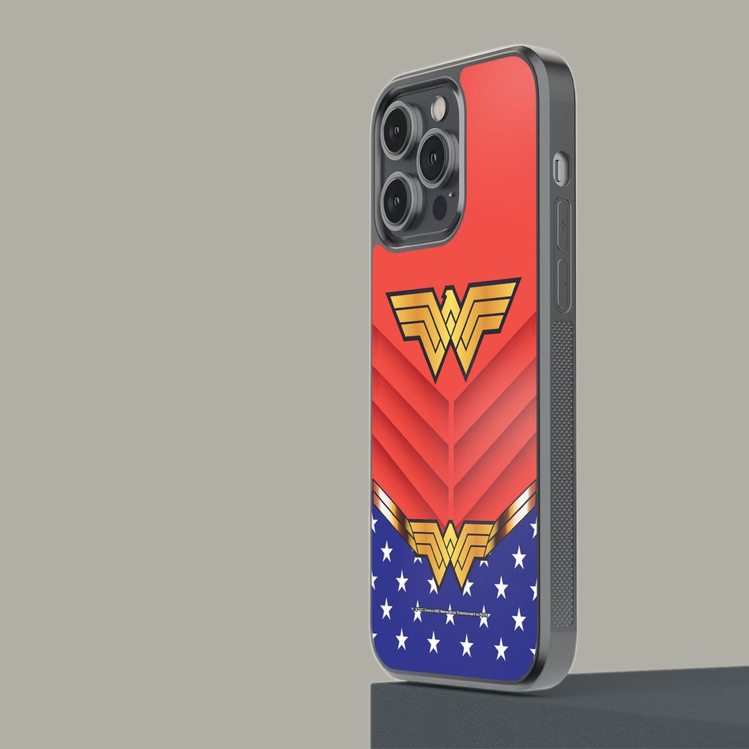 Suit Up Wonder Woman Glass iPhone Case for iPhone 14 Pro Max | Macmerise