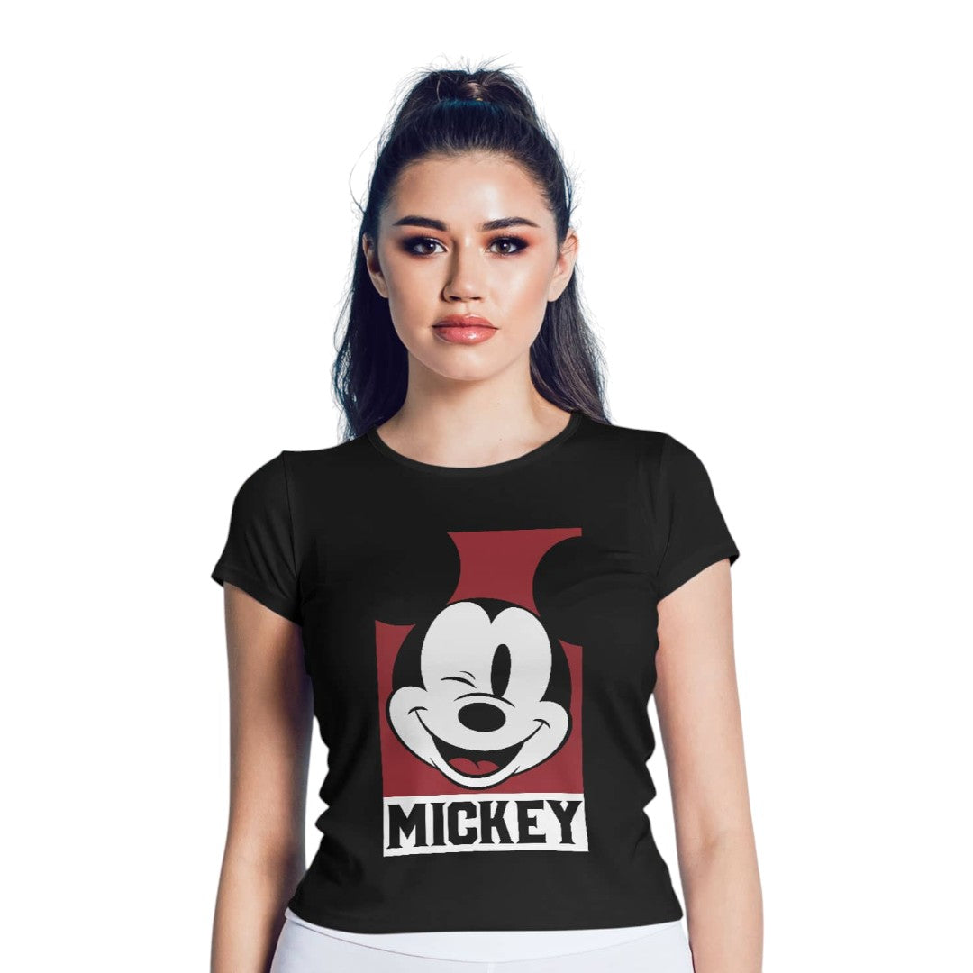 Disney Mickey Mouse Portrait Black T-Shirt - detail 5 view | Macmerise