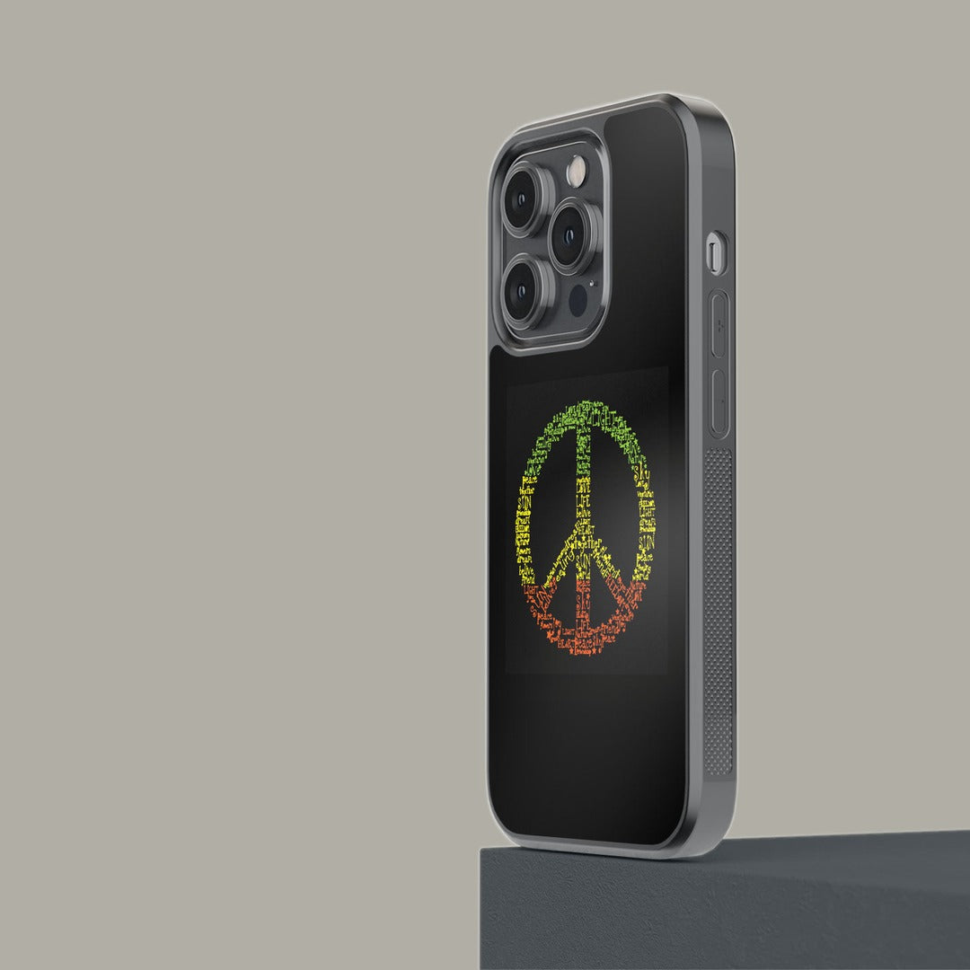 Symbol of Peace Glass iPhone Case for iPhone 14 Pro | Macmerise