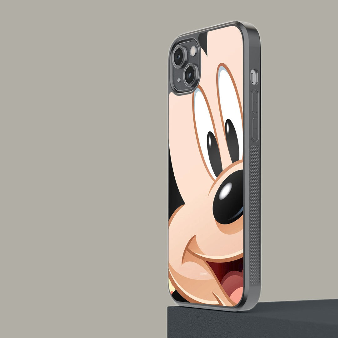 Zoom Up Mickey Glass iPhone Case for iPhone 14 Plus | Macmerise
