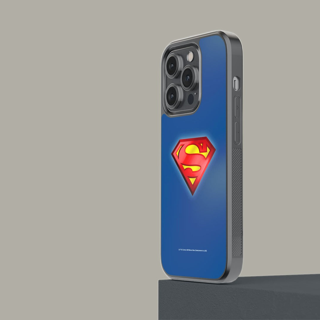 Logo Superman Glass iPhone Case for iPhone 14 Pro | Macmerise