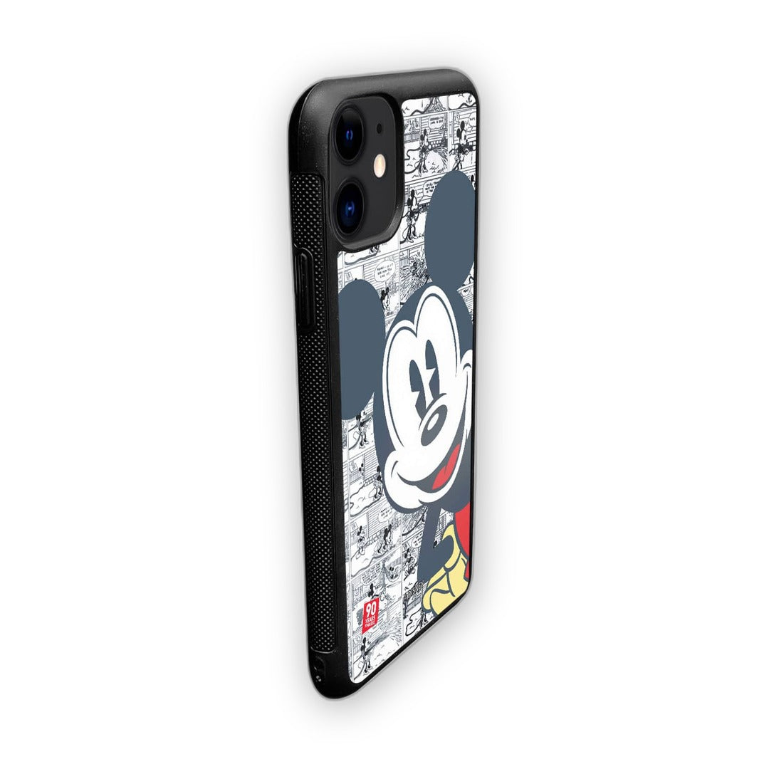 Mickey Comic Strip Glass iPhone Case for iPhone 11 | Macmerise