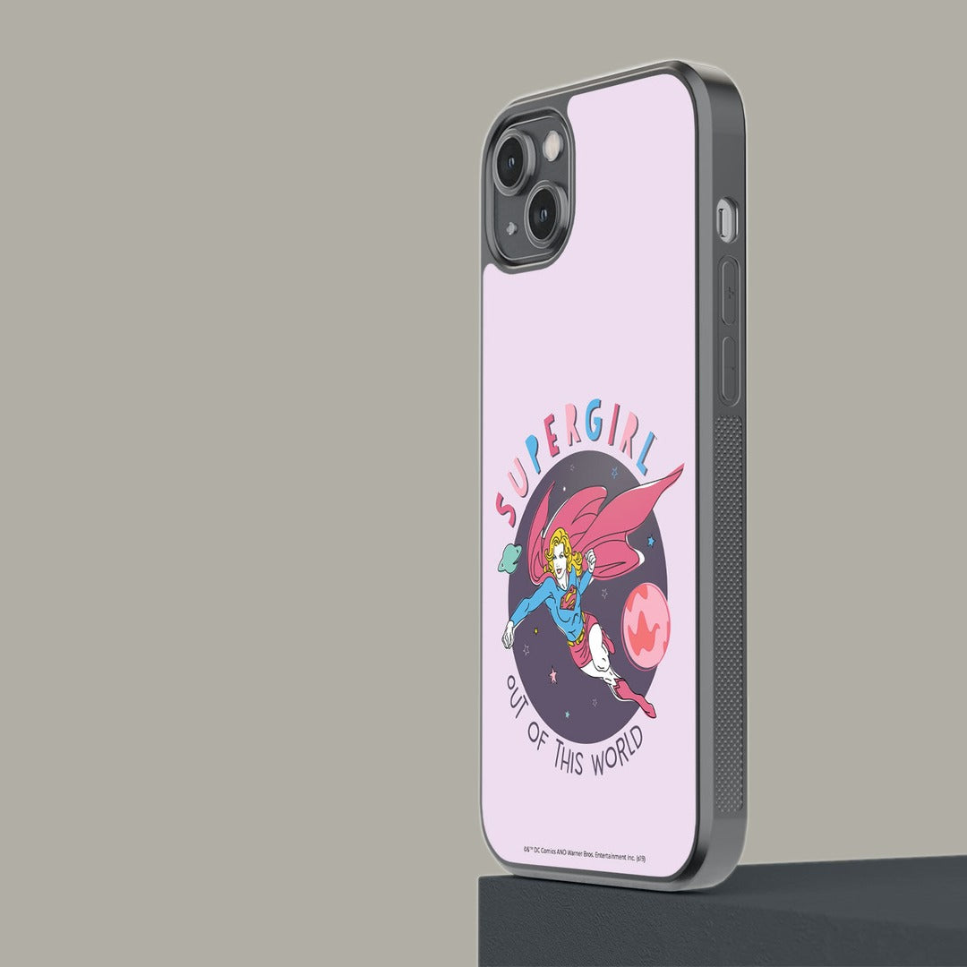Supergirl Out of the World Glass iPhone Case for iPhone 14 Plus | Macmerise