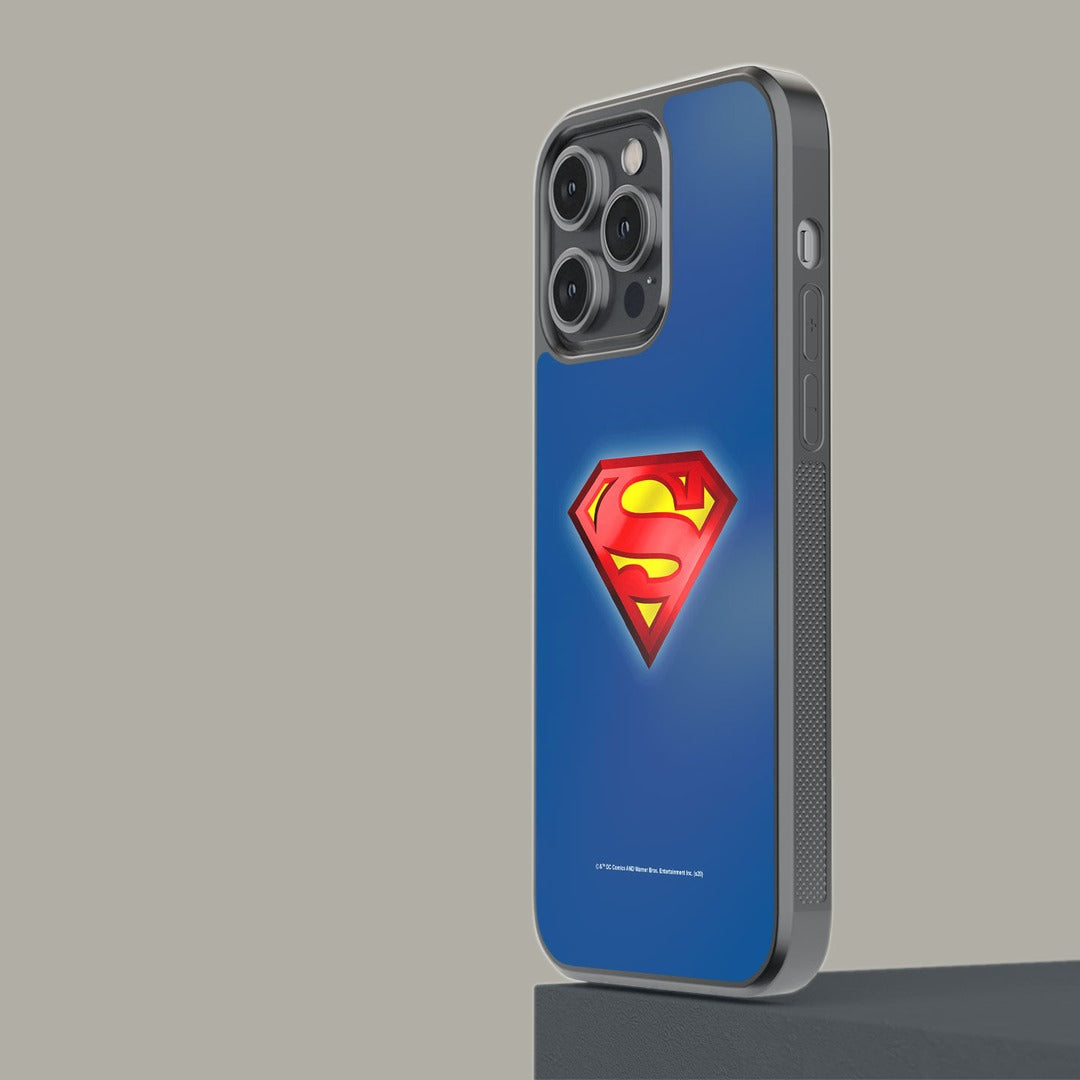Logo Superman Glass iPhone Case for iPhone 14 Pro Max | Macmerise