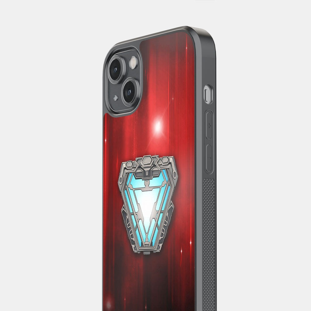 Iron Man Infinity Arc Reactor Glass iPhone Case for iPhone 14 Plus | Macmerise