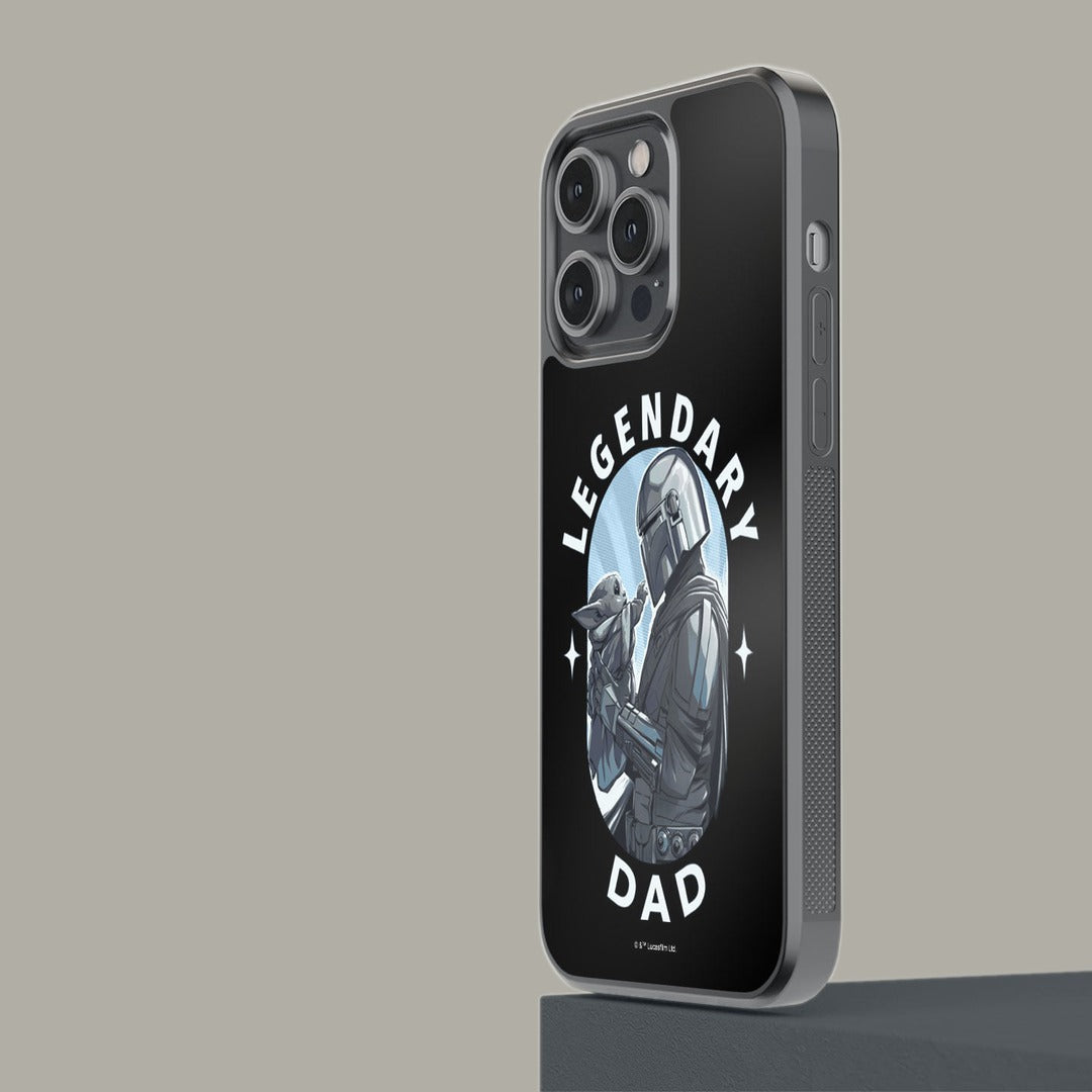Mandalorian Dad Glass iPhone Case for iPhone 14 Pro Max | Macmerise