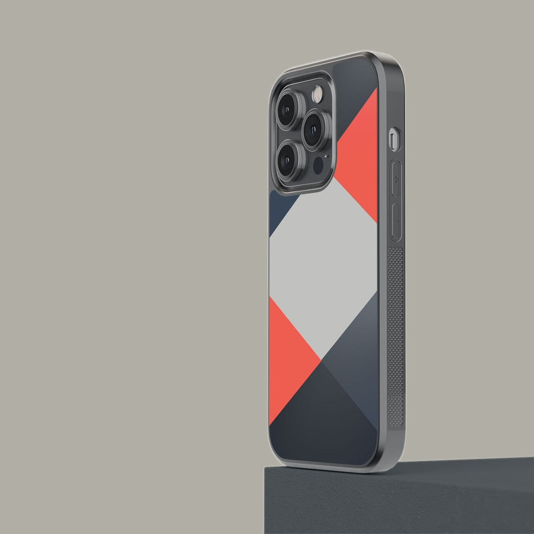 Criss Cross Coral Glass iPhone Case for iPhone 14 Pro | Macmerise