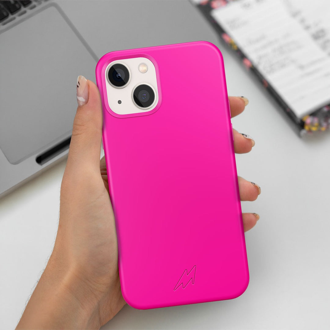 Basics iPhone 13 Mini Silicone Case Fuschia Pink | Macmerise