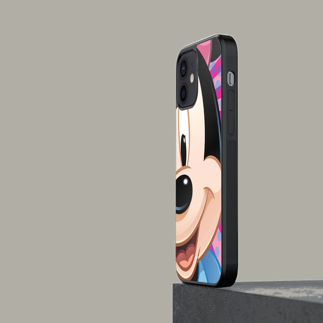 Zoom Up Minnie Glass iPhone Case for iPhone 12 | Macmerise