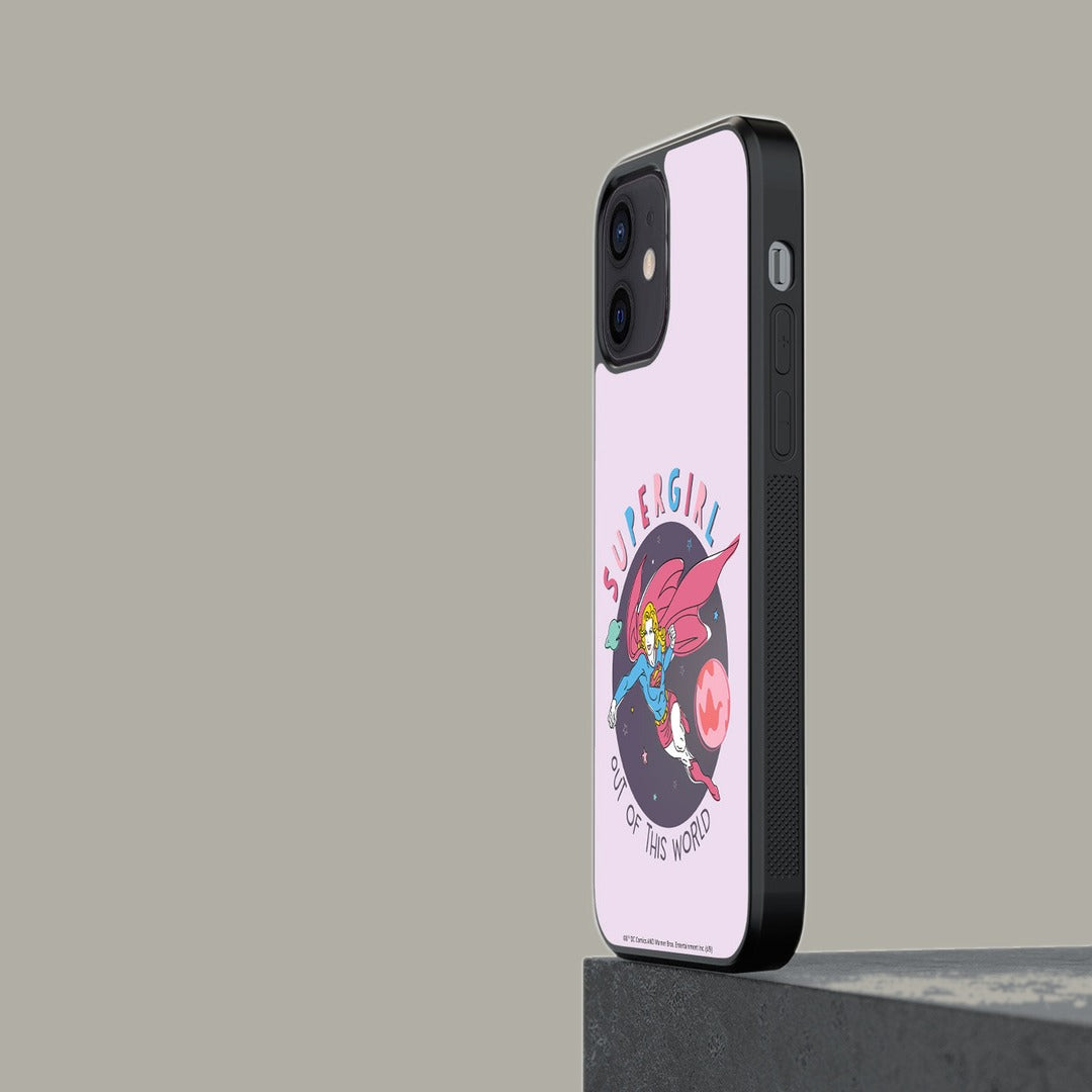 Supergirl Out of the World Glass iPhone Case for iPhone 12 | Macmerise
