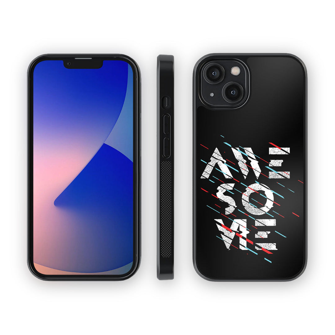 Awesome Glitch Glass iPhone Case for iPhone 14 | Macmerise