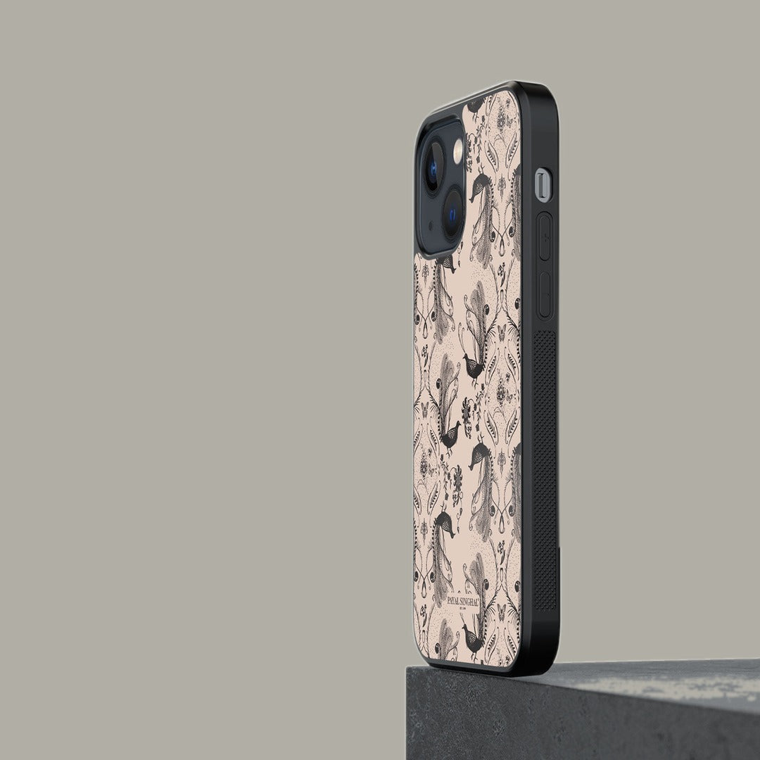 Payal Singhal Blush Arabic Jannat Glass iPhone Case for iPhone 13 Mini | Macmerise