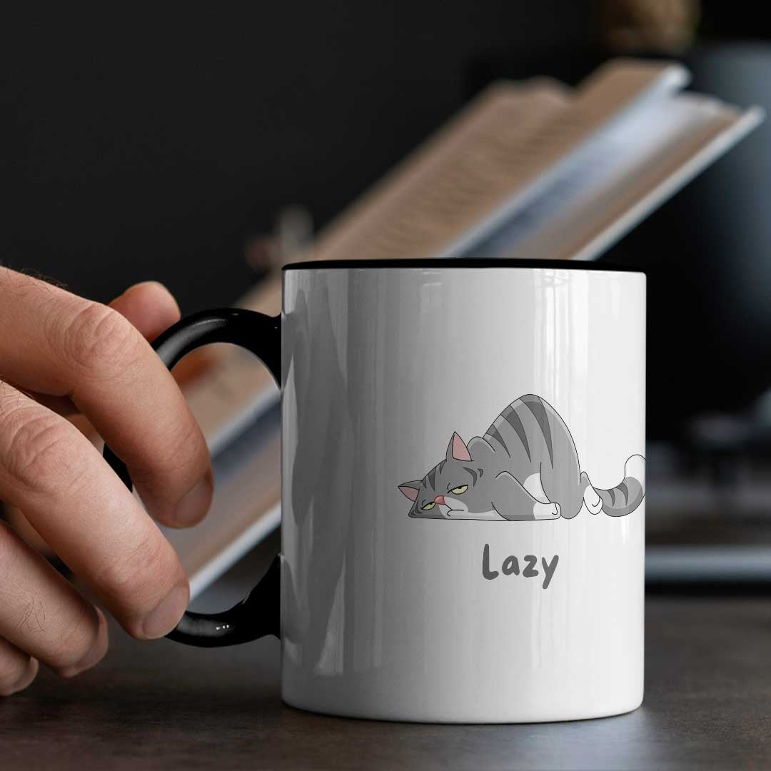 Lazy Cat Coffee Mug | Macmerise