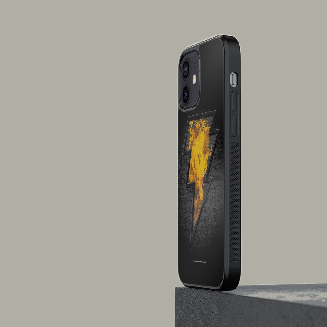 Black Thunder Glass iPhone Case for iPhone 12 | Macmerise
