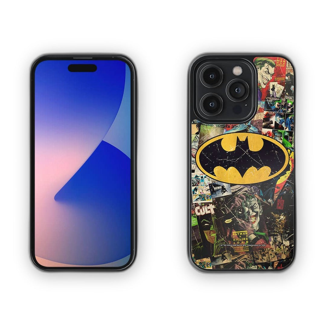 Comic Bat Glass iPhone Case for iPhone 14 Pro | Macmerise