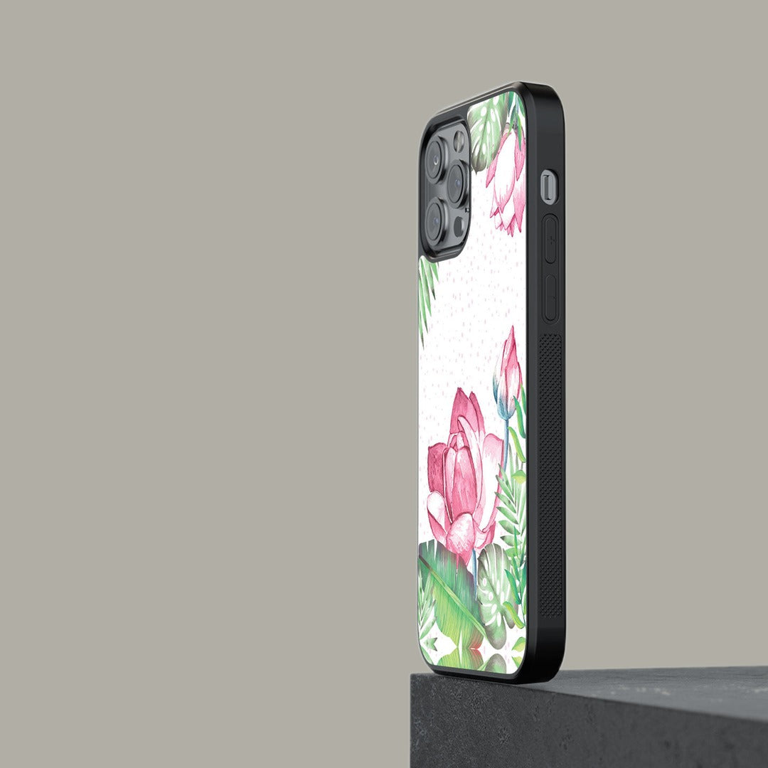 Laotian Lotus Glass iPhone Case for iPhone 13 Pro Max | Macmerise