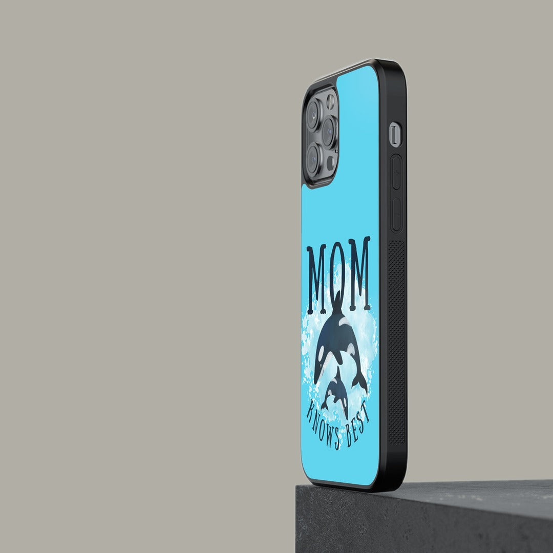 Mom Knows Best Glass iPhone Case for iPhone 13 Pro | Macmerise