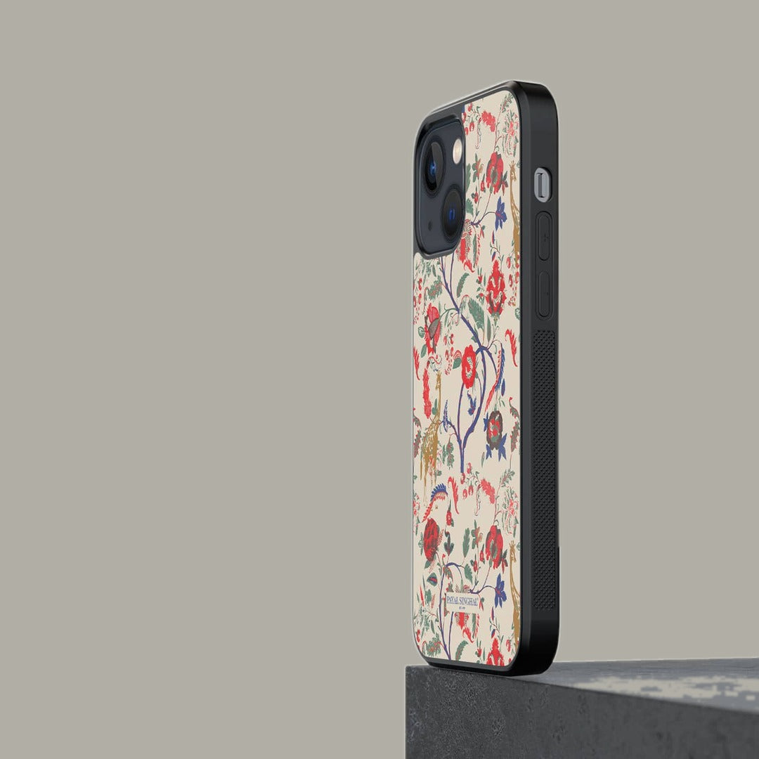 Payal Singhal Giraffe Print Glass iPhone Case for iPhone 13 Mini | Macmerise