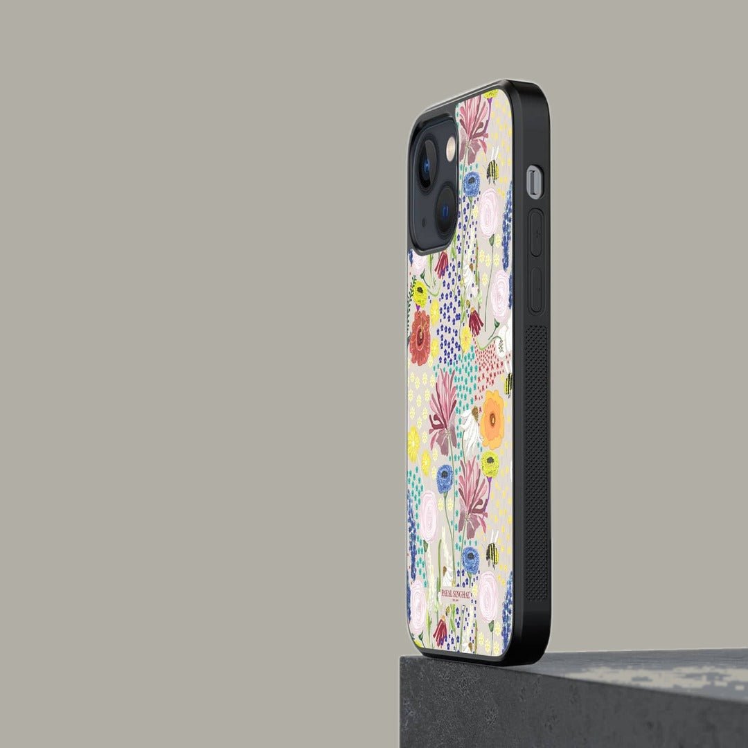 Payal Singhal Bee Garden Stone Glass iPhone Case for iPhone 13 | Macmerise