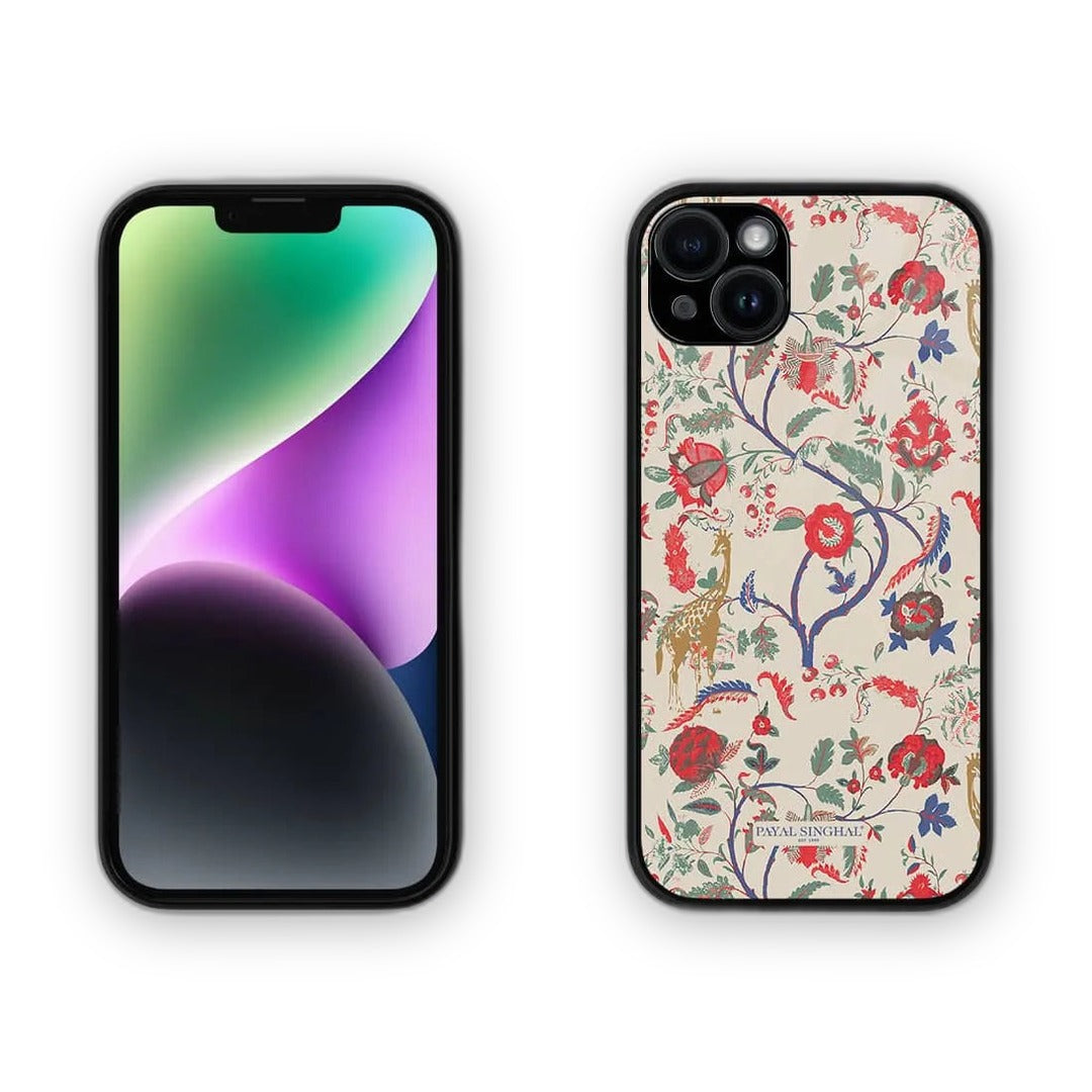Payal Singhal Giraffe Print Glass iPhone Case for iPhone 15 Plus | Macmerise