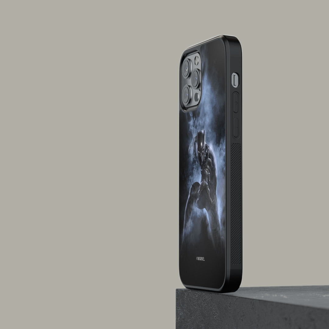 Black Panther Attack Glass iPhone Case for iPhone 13 Pro | Macmerise