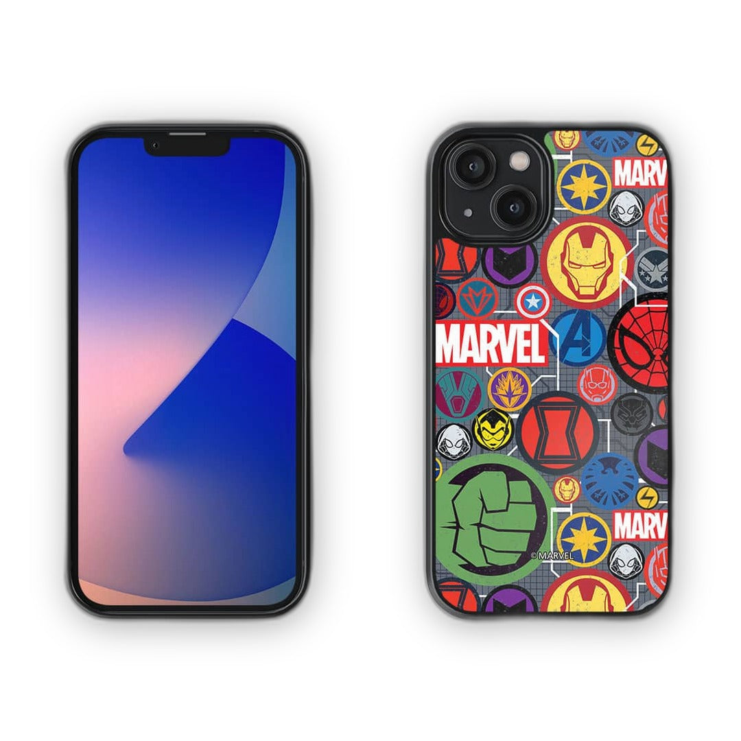 Marvel Iconic Mashup Glass iPhone Case for iPhone 14 | Macmerise
