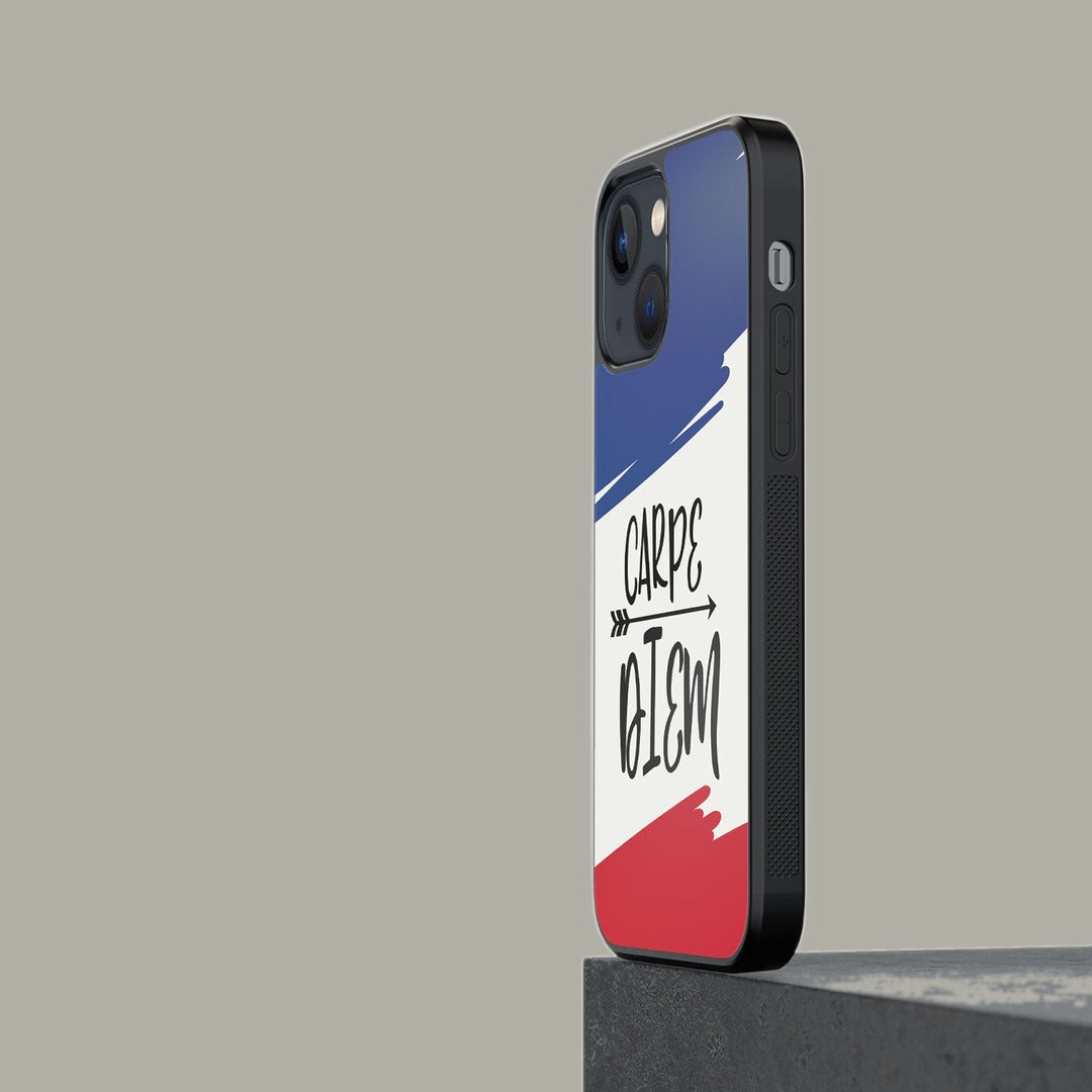 Carpe Diem Glass iPhone Case for iPhone 13 Mini | Macmerise