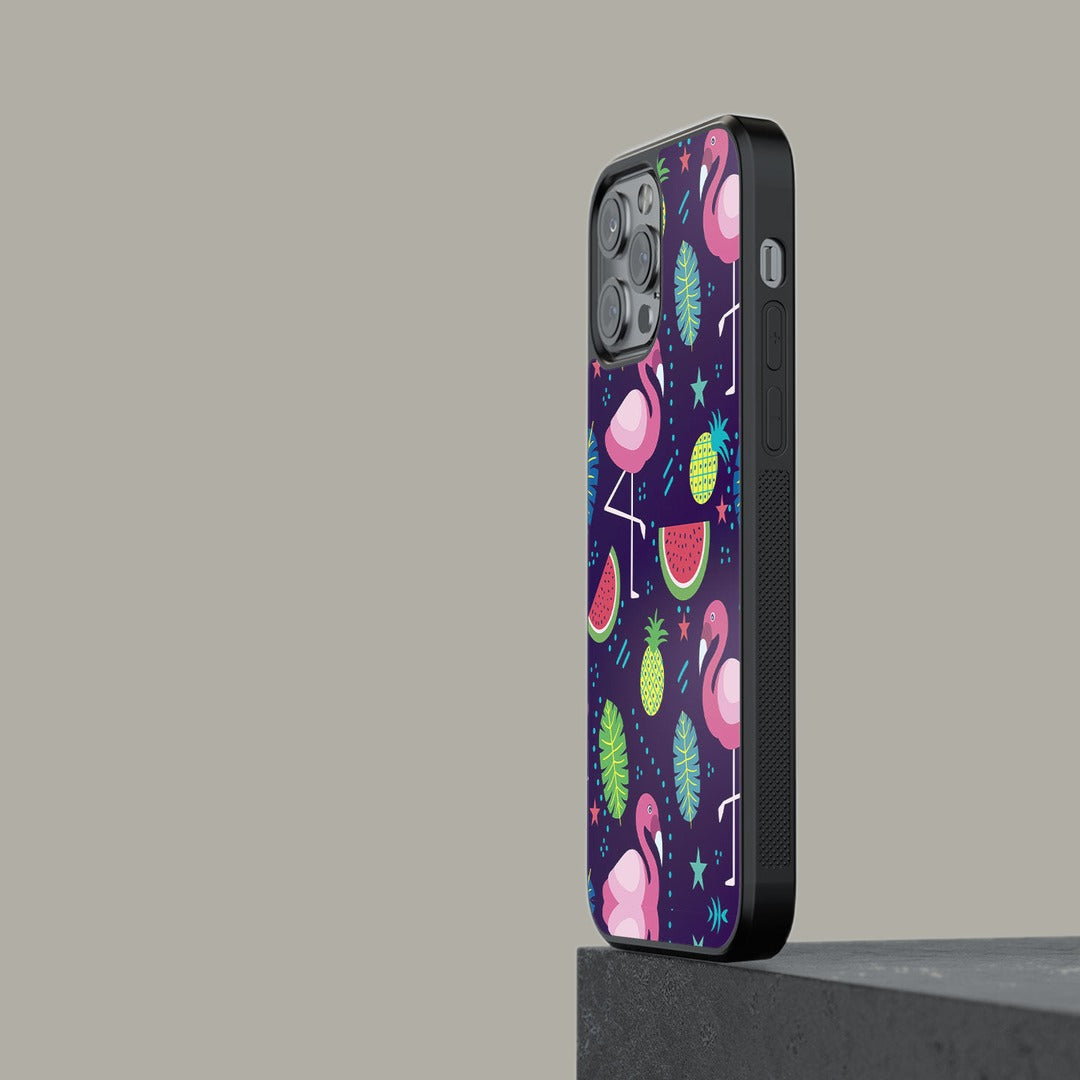 Flamingo Glass iPhone Case for iPhone 13 Pro Max | Macmerise