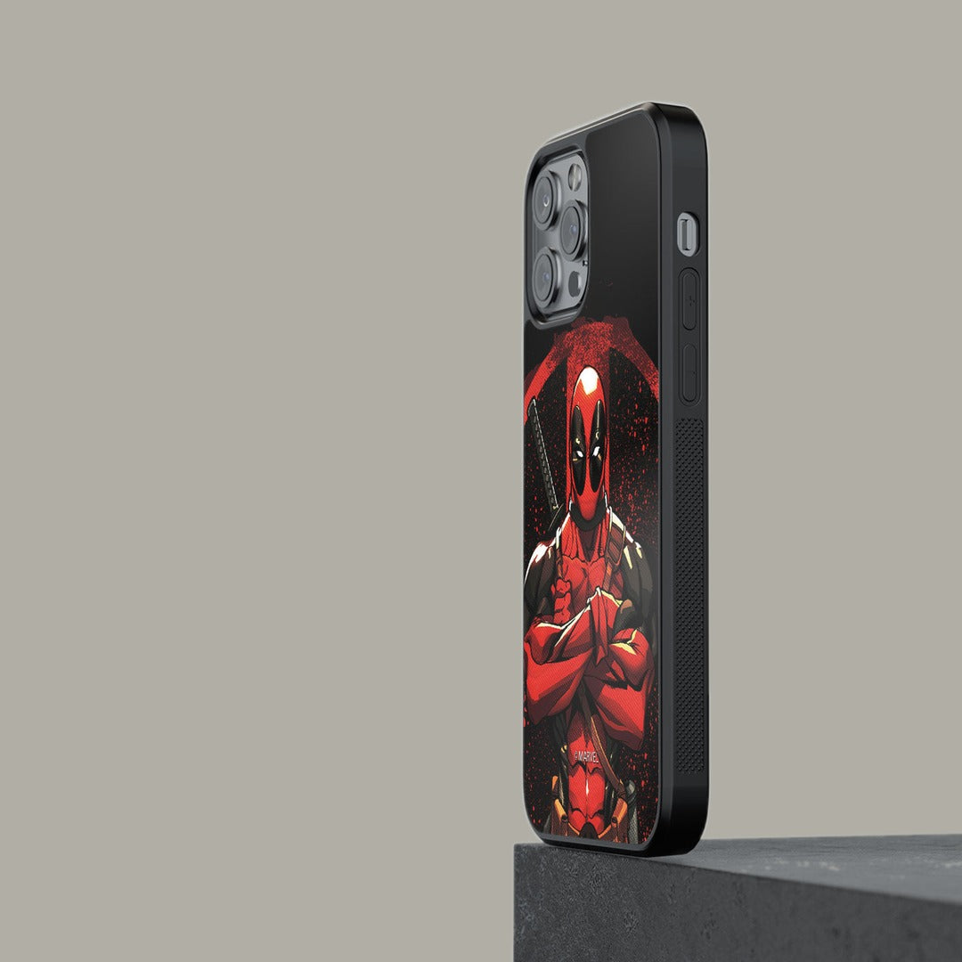 Deadpool Stance Glass iPhone Case for iPhone 13 Pro | Macmerise